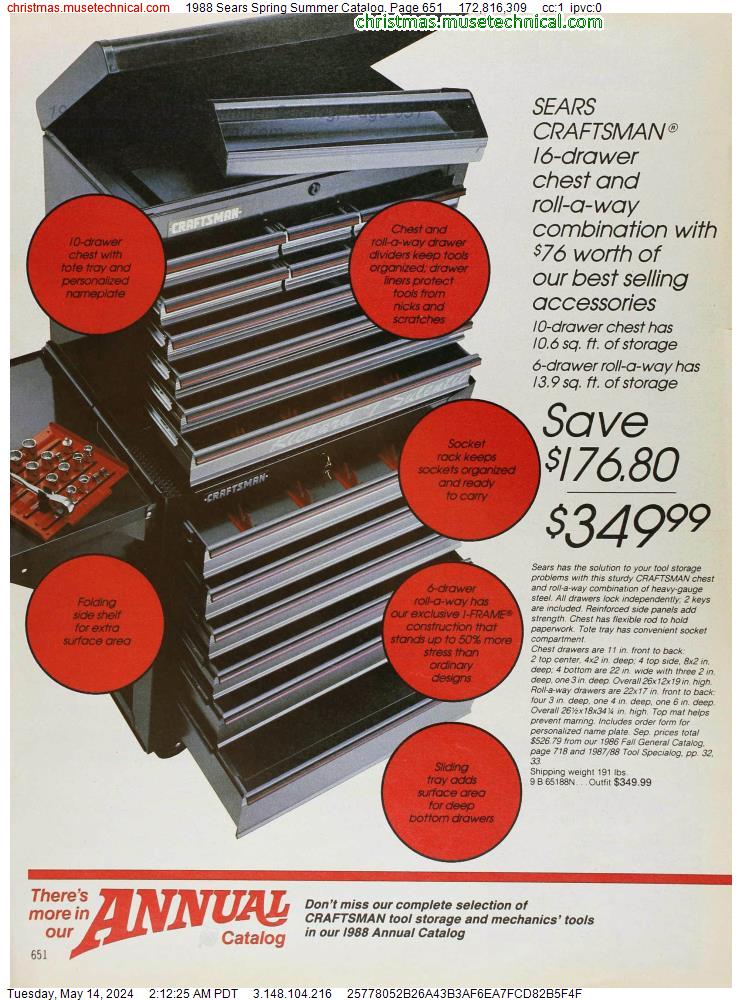 1988 Sears Spring Summer Catalog, Page 651