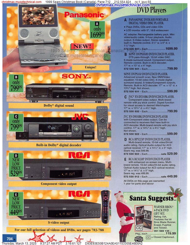 1999 Sears Christmas Book (Canada), Page 712