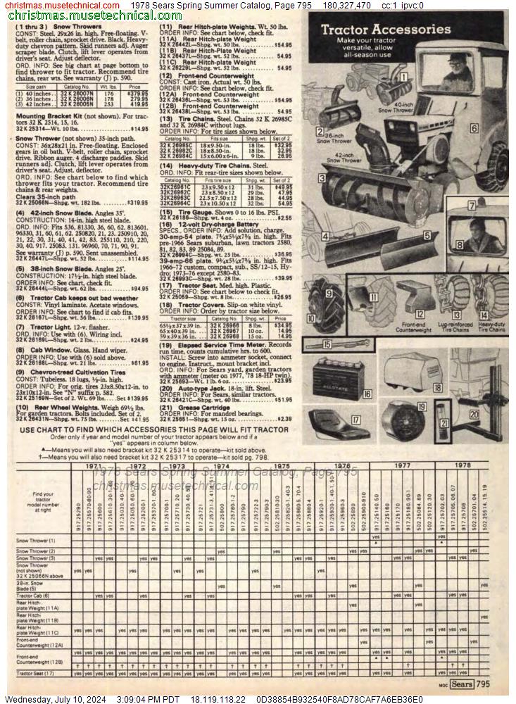 1978 Sears Spring Summer Catalog, Page 795