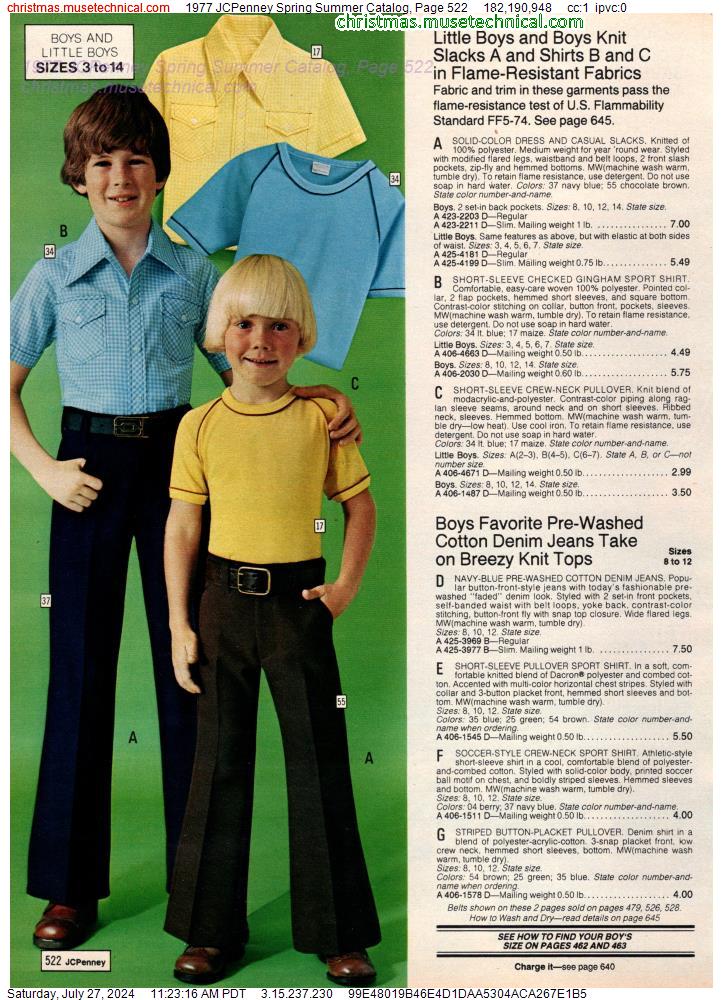 1977 JCPenney Spring Summer Catalog, Page 522
