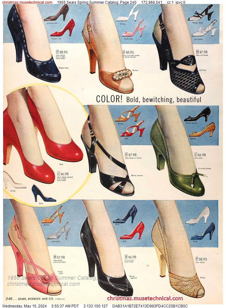 1955 Sears Spring Summer Catalog, Page 240