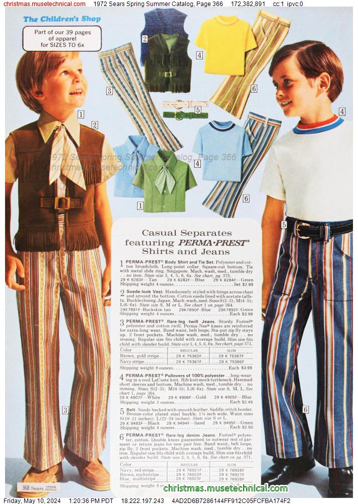 1972 Sears Spring Summer Catalog, Page 366