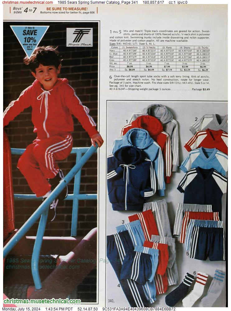 1985 Sears Spring Summer Catalog, Page 341
