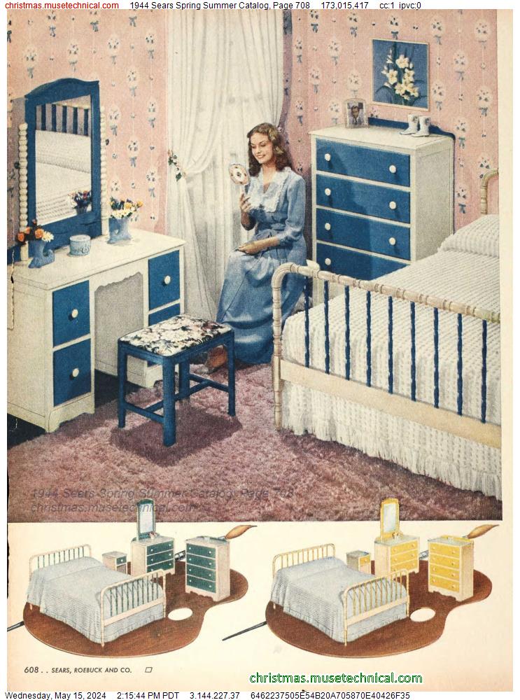 1944 Sears Spring Summer Catalog, Page 708
