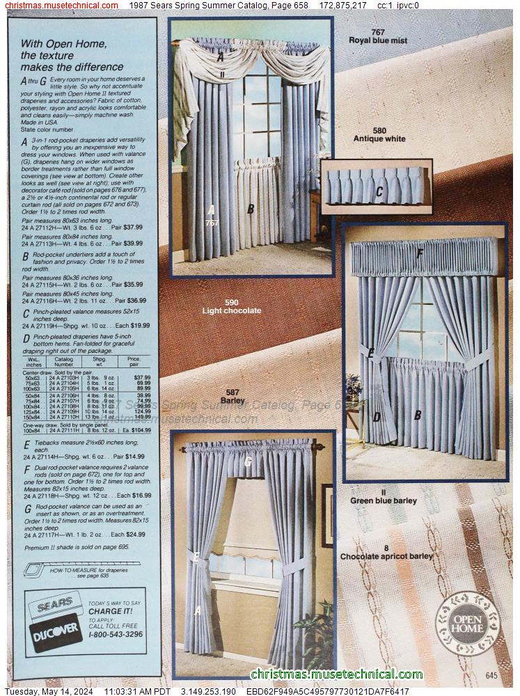 1987 Sears Spring Summer Catalog, Page 658