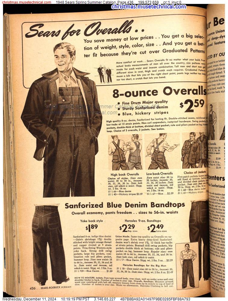 1948 Sears Spring Summer Catalog, Page 436