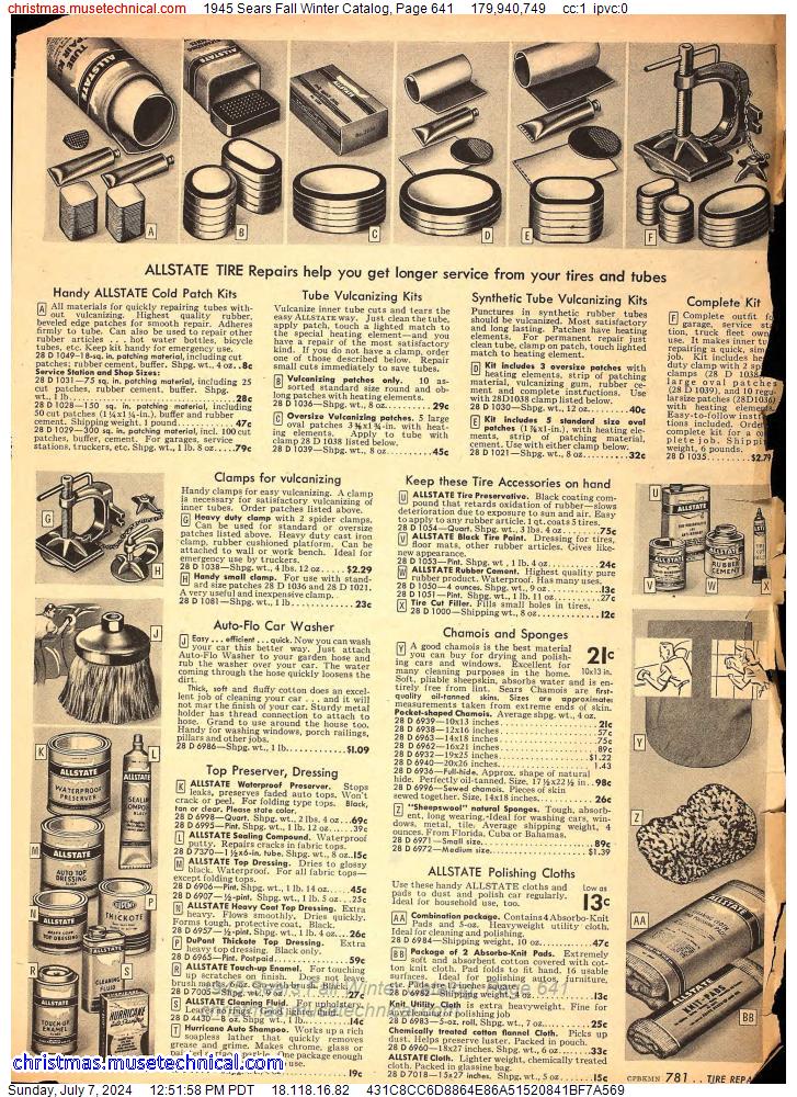 1945 Sears Fall Winter Catalog, Page 641