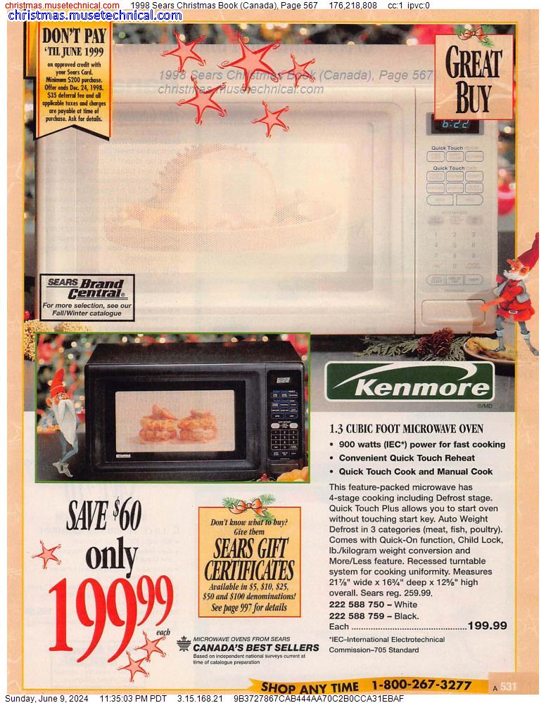 1998 Sears Christmas Book (Canada), Page 567