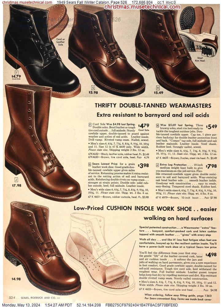 1949 Sears Fall Winter Catalog, Page 526