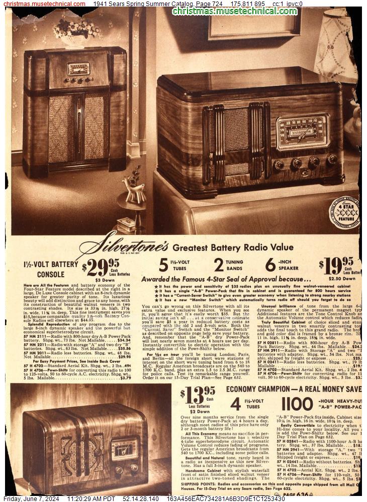 1941 Sears Spring Summer Catalog, Page 724