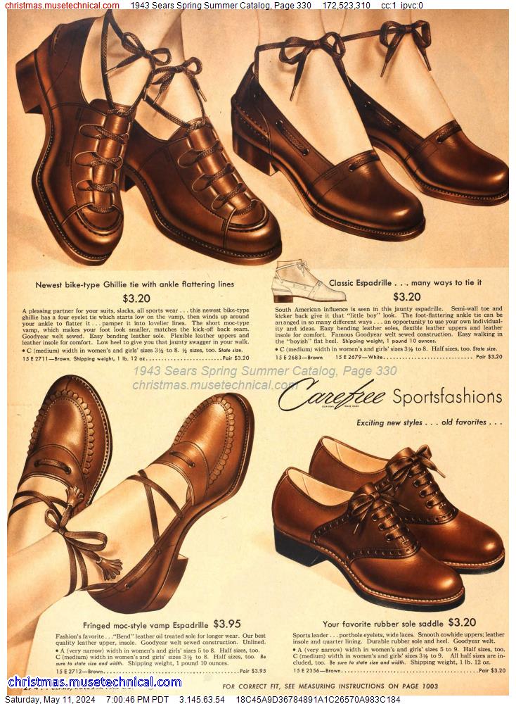 1943 Sears Spring Summer Catalog, Page 330