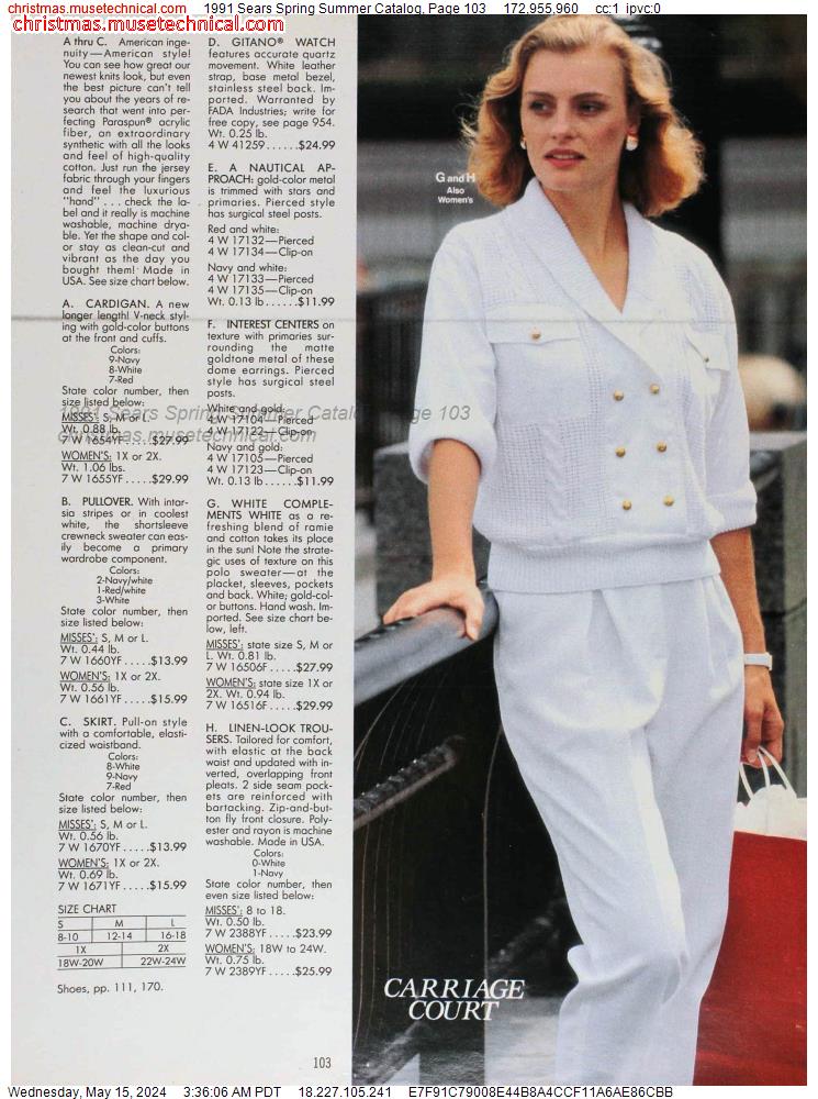 1991 Sears Spring Summer Catalog, Page 103