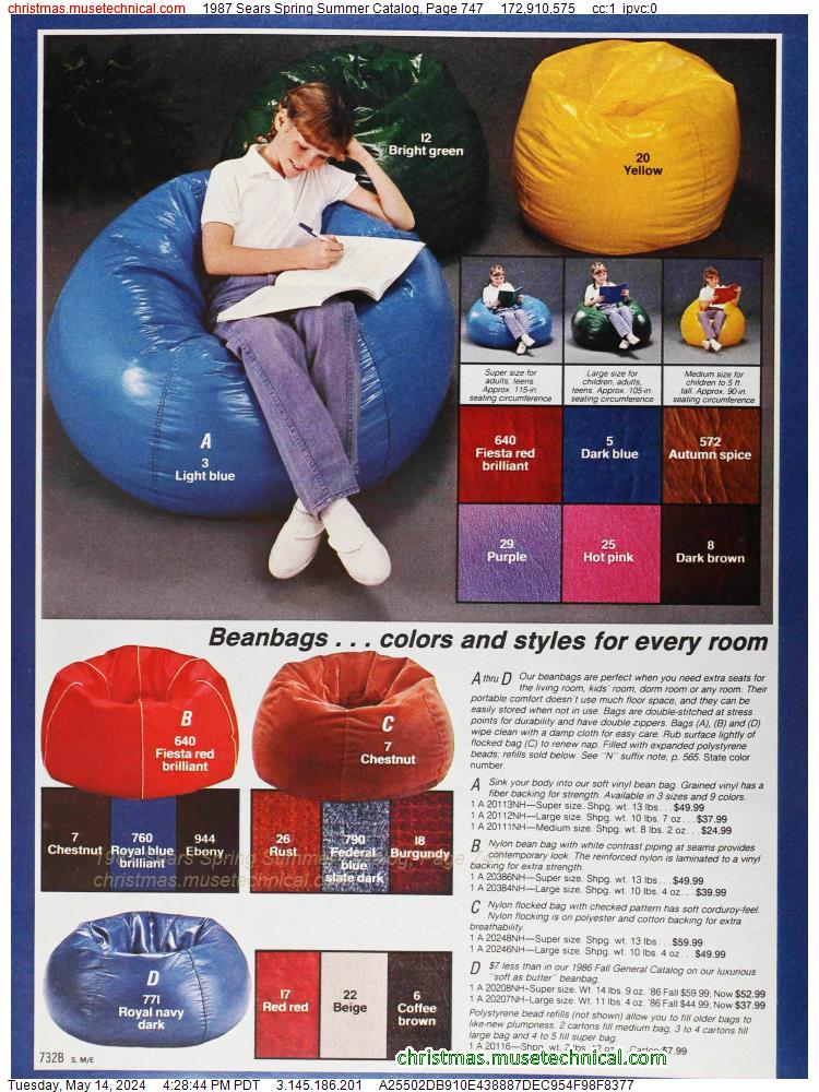 1987 Sears Spring Summer Catalog, Page 747