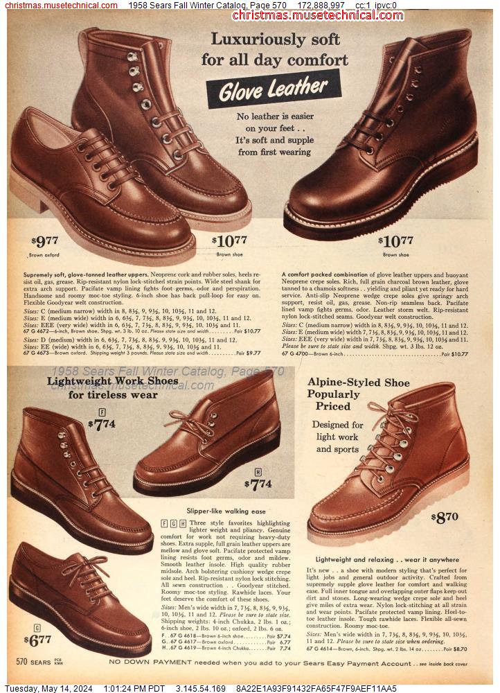 1958 Sears Fall Winter Catalog, Page 570