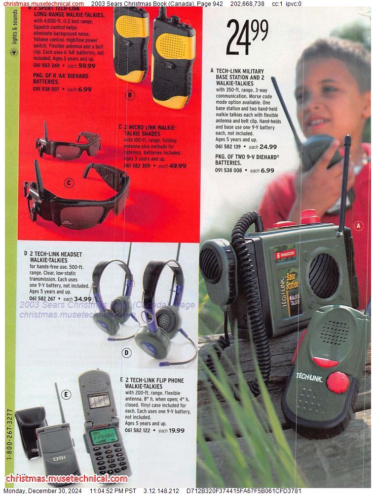 2003 Sears Christmas Book (Canada), Page 942