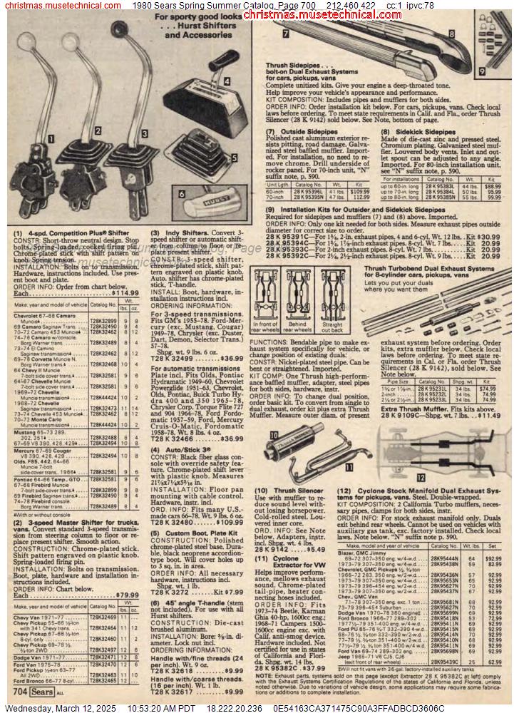 1980 Sears Spring Summer Catalog, Page 700