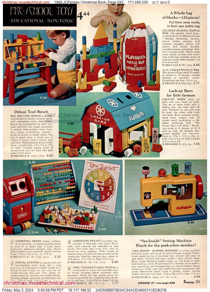 1968 JCPenney Christmas Book, Page 293