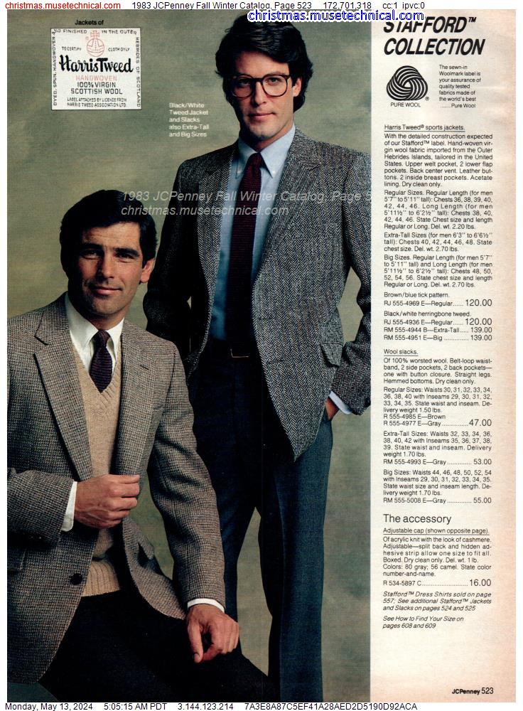 1983 JCPenney Fall Winter Catalog, Page 523