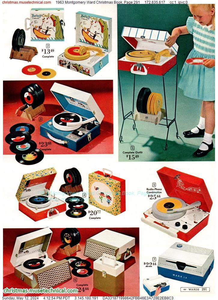 1963 Montgomery Ward Christmas Book, Page 291