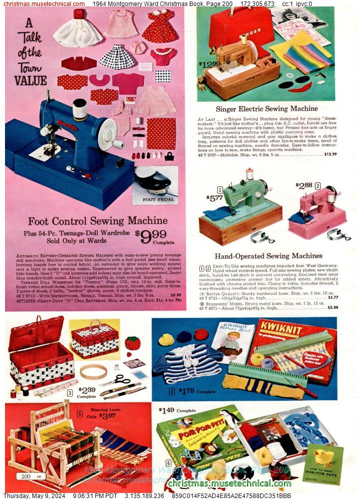 1964 Montgomery Ward Christmas Book, Page 200