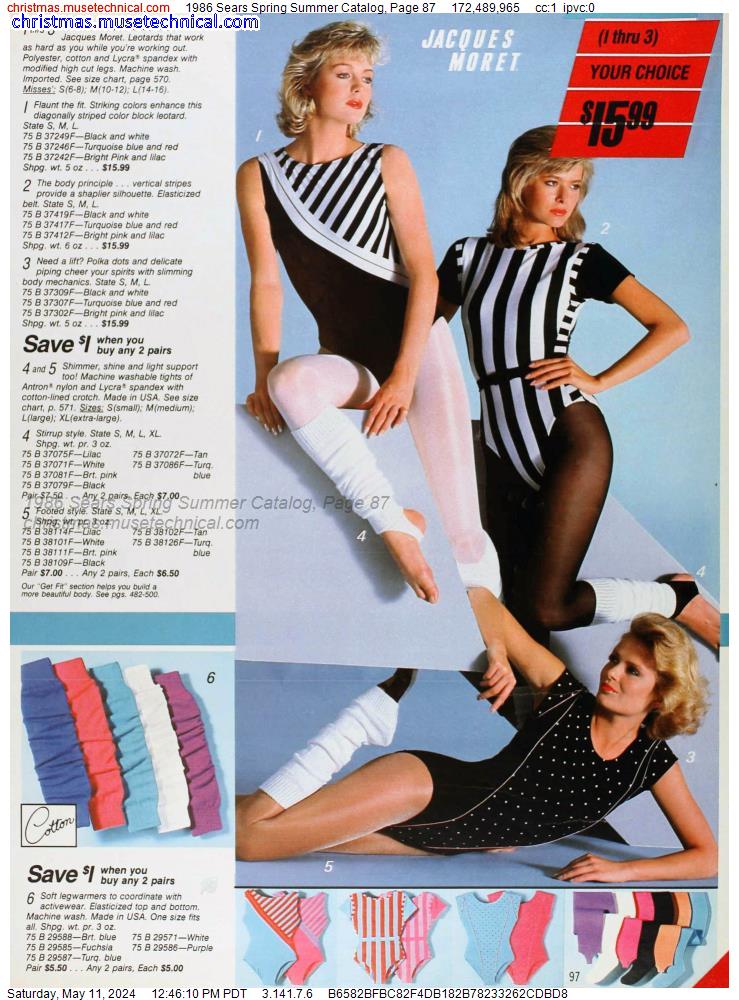 1986 Sears Spring Summer Catalog, Page 87