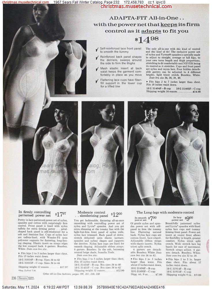 1967 Sears Fall Winter Catalog, Page 232