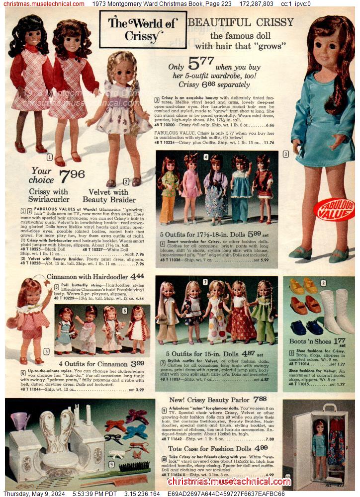 1973 Montgomery Ward Christmas Book, Page 223