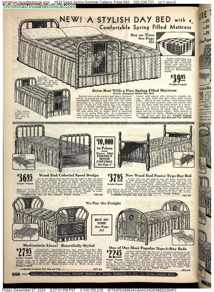 1930 Sears Spring Summer Catalog, Page 560