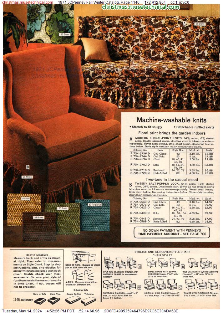 1971 JCPenney Fall Winter Catalog, Page 1146