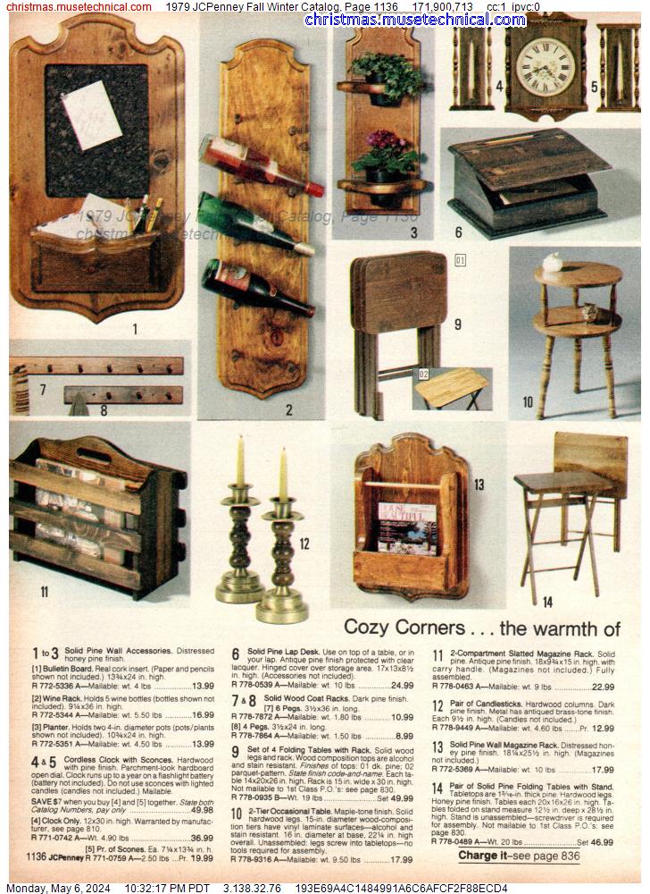 1979 JCPenney Fall Winter Catalog, Page 1136