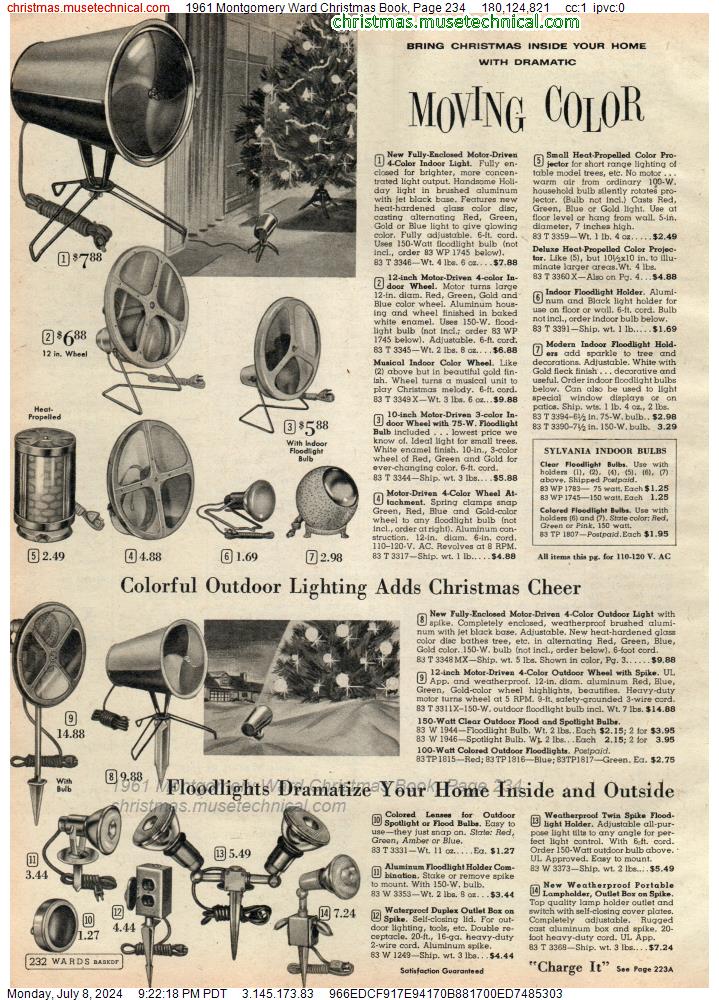 1961 Montgomery Ward Christmas Book, Page 234