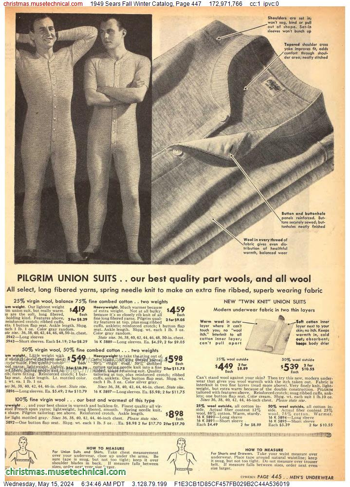 1949 Sears Fall Winter Catalog, Page 447