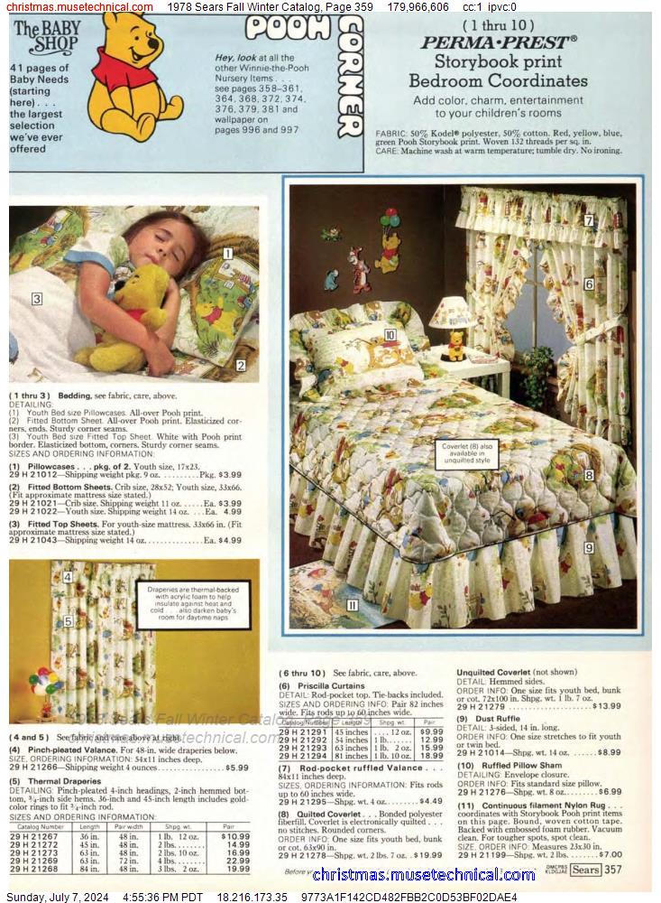1978 Sears Fall Winter Catalog, Page 359