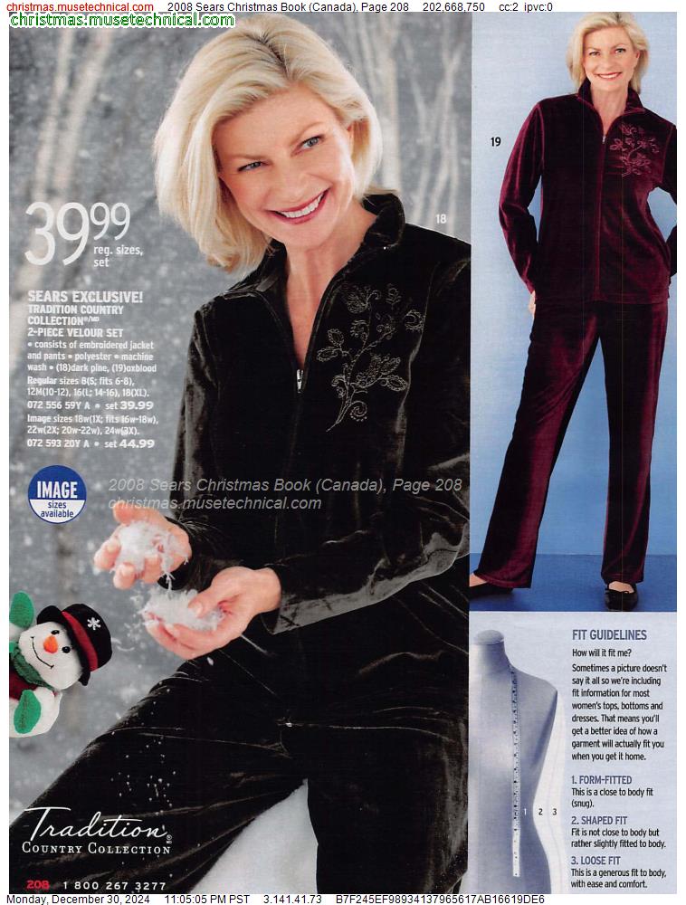 2008 Sears Christmas Book (Canada), Page 208