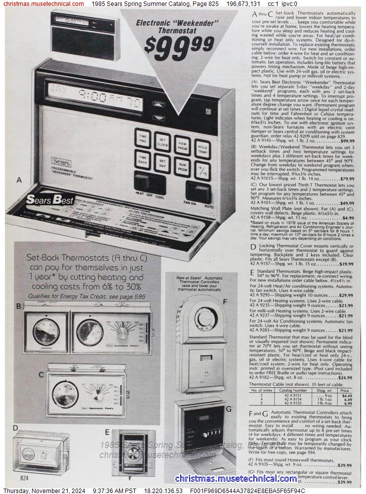 1985 Sears Spring Summer Catalog, Page 825