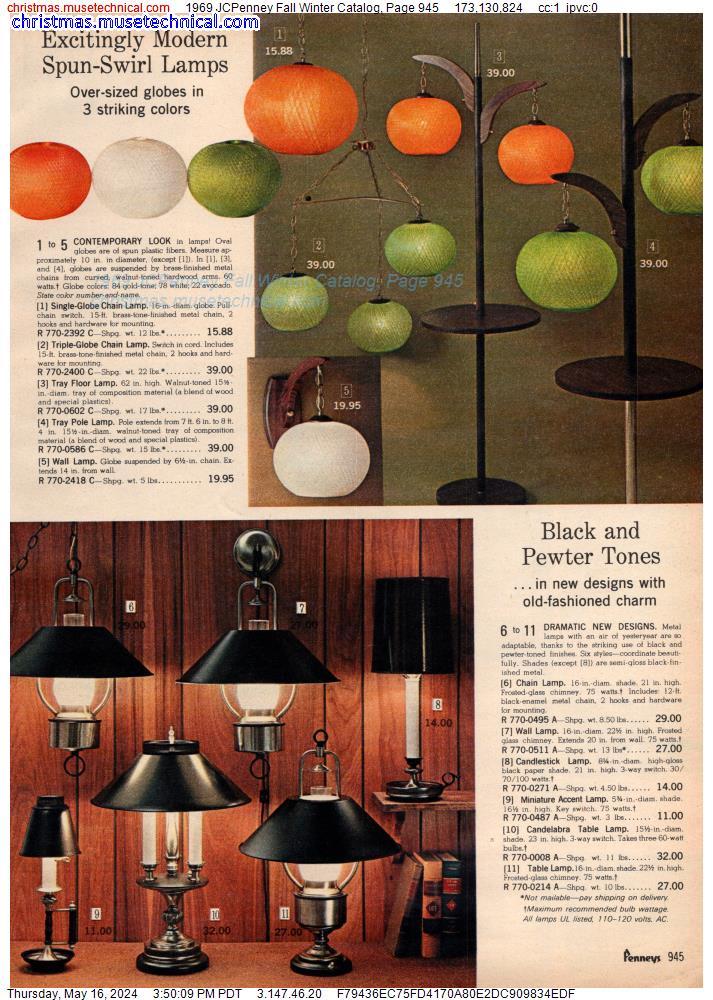 1969 JCPenney Fall Winter Catalog, Page 945