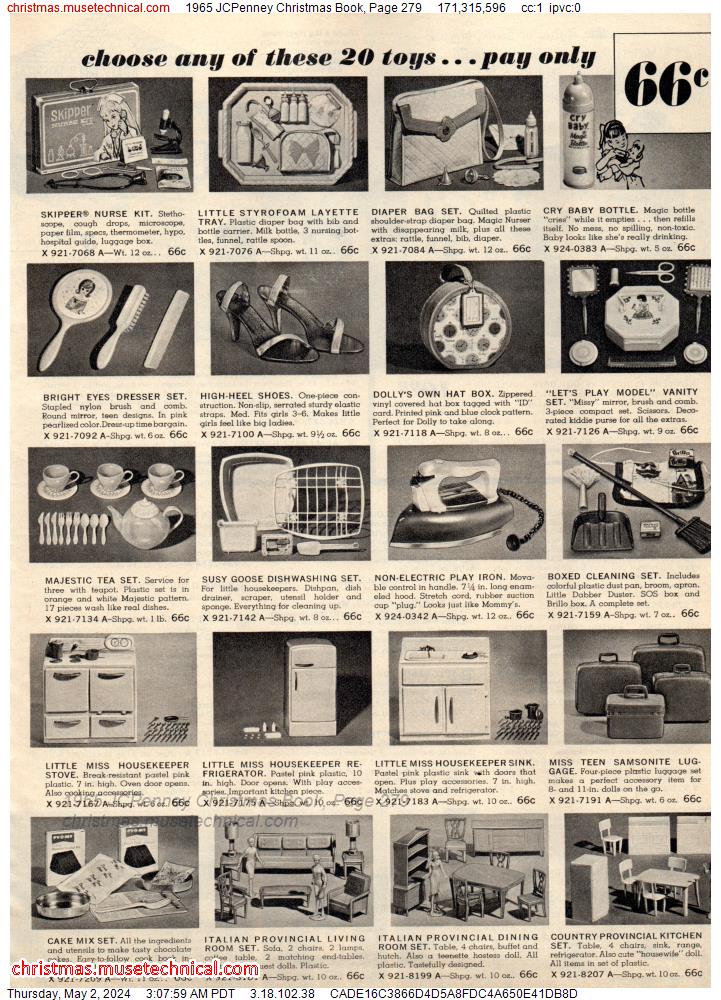 1965 JCPenney Christmas Book, Page 279