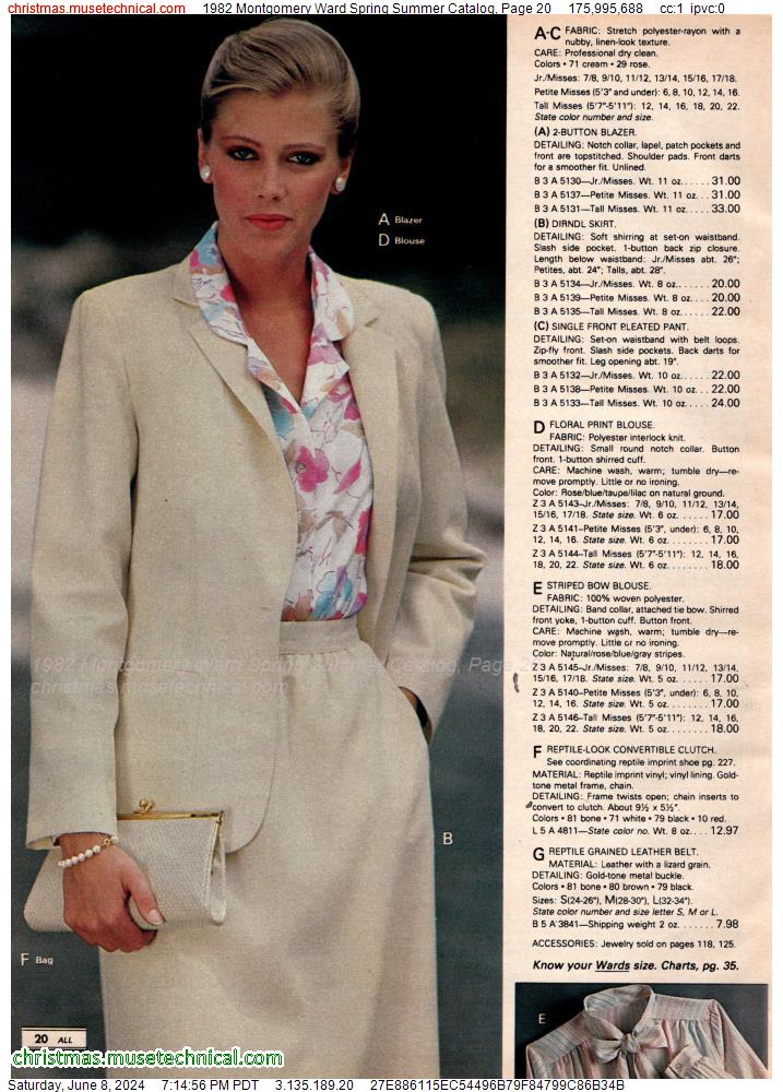1982 Montgomery Ward Spring Summer Catalog, Page 20