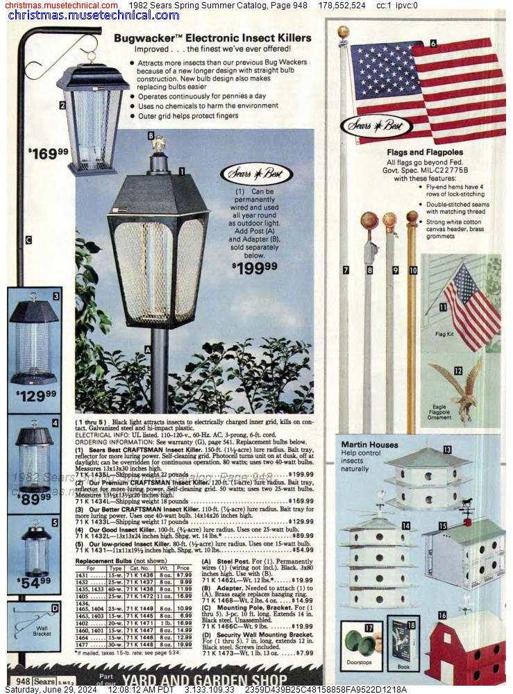 1982 Sears Spring Summer Catalog, Page 948