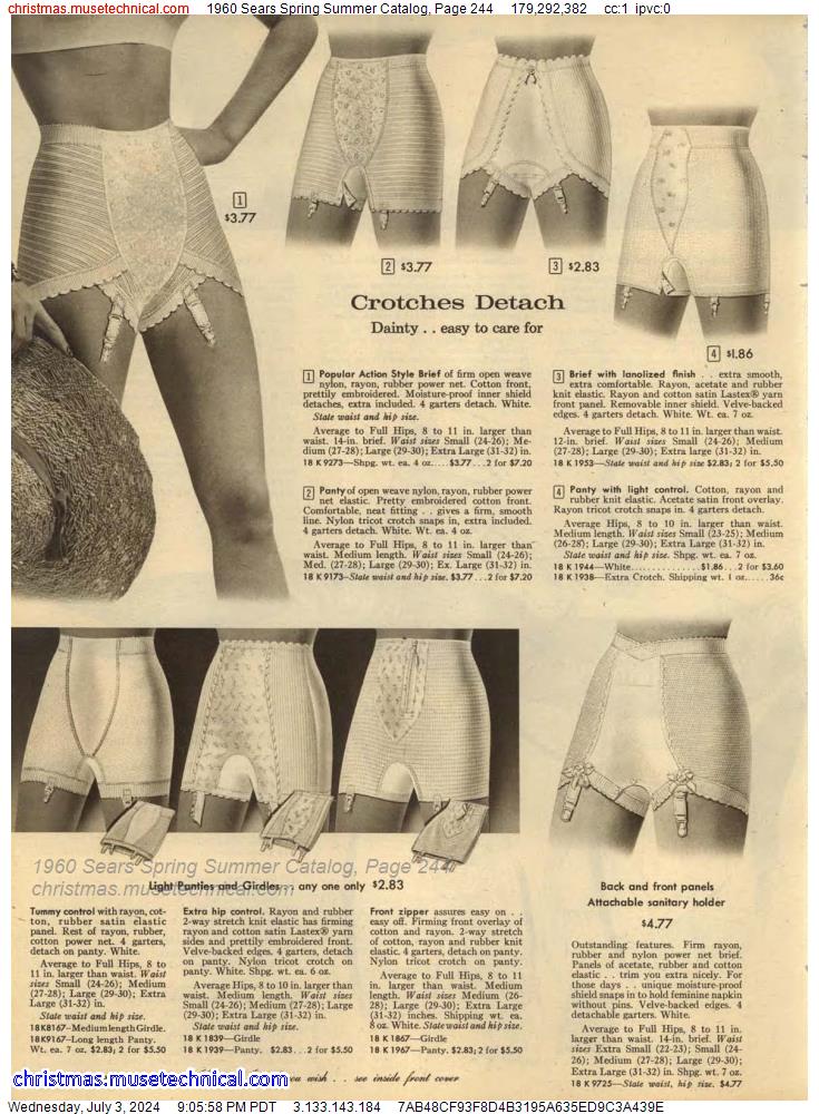 1960 Sears Spring Summer Catalog, Page 244