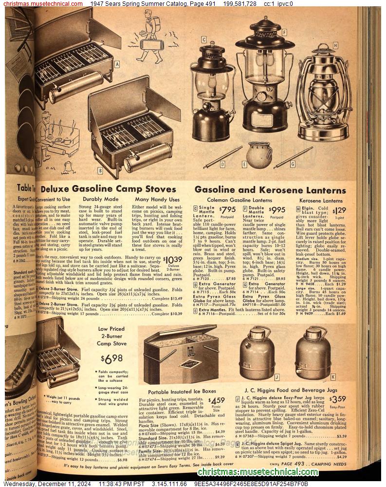 1947 Sears Spring Summer Catalog, Page 491