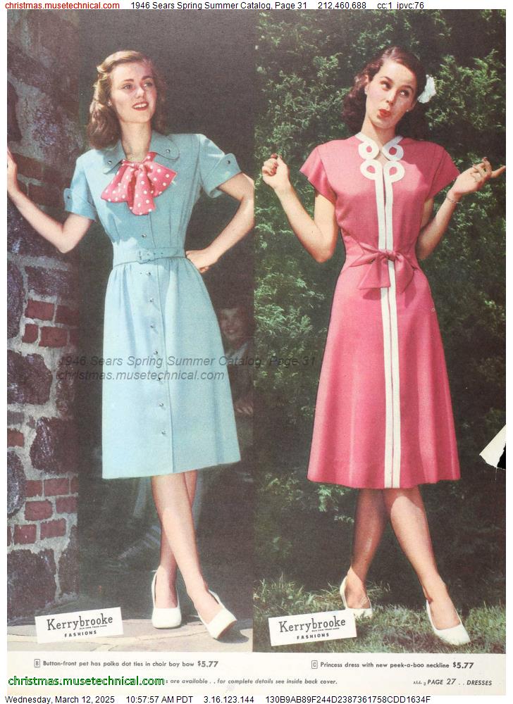 1946 Sears Spring Summer Catalog, Page 31