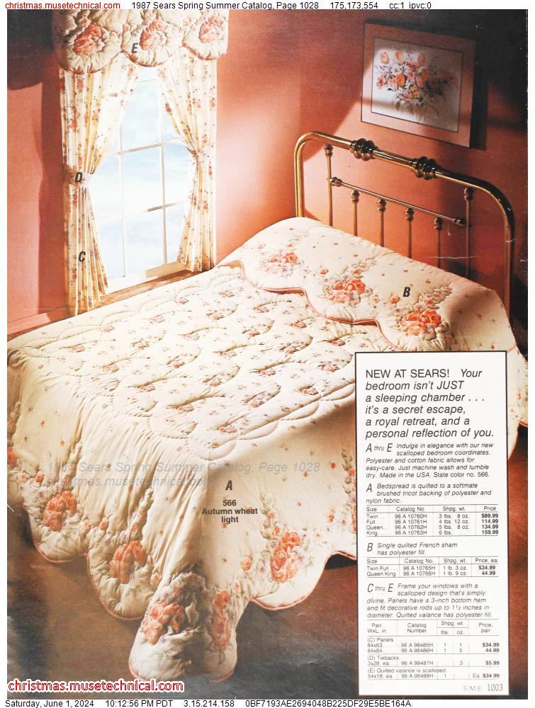 1987 Sears Spring Summer Catalog, Page 1028