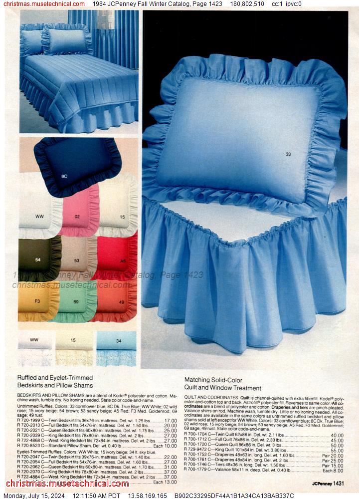 1984 JCPenney Fall Winter Catalog, Page 1423
