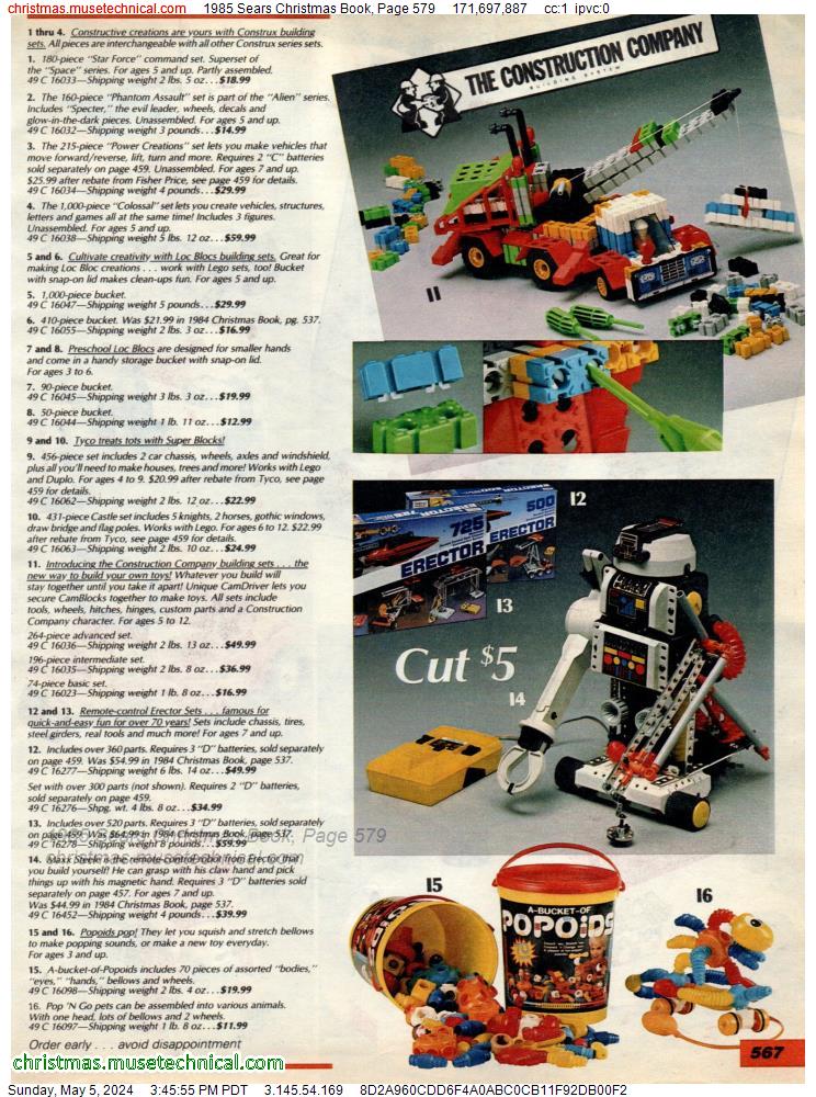 1985 Sears Christmas Book, Page 579