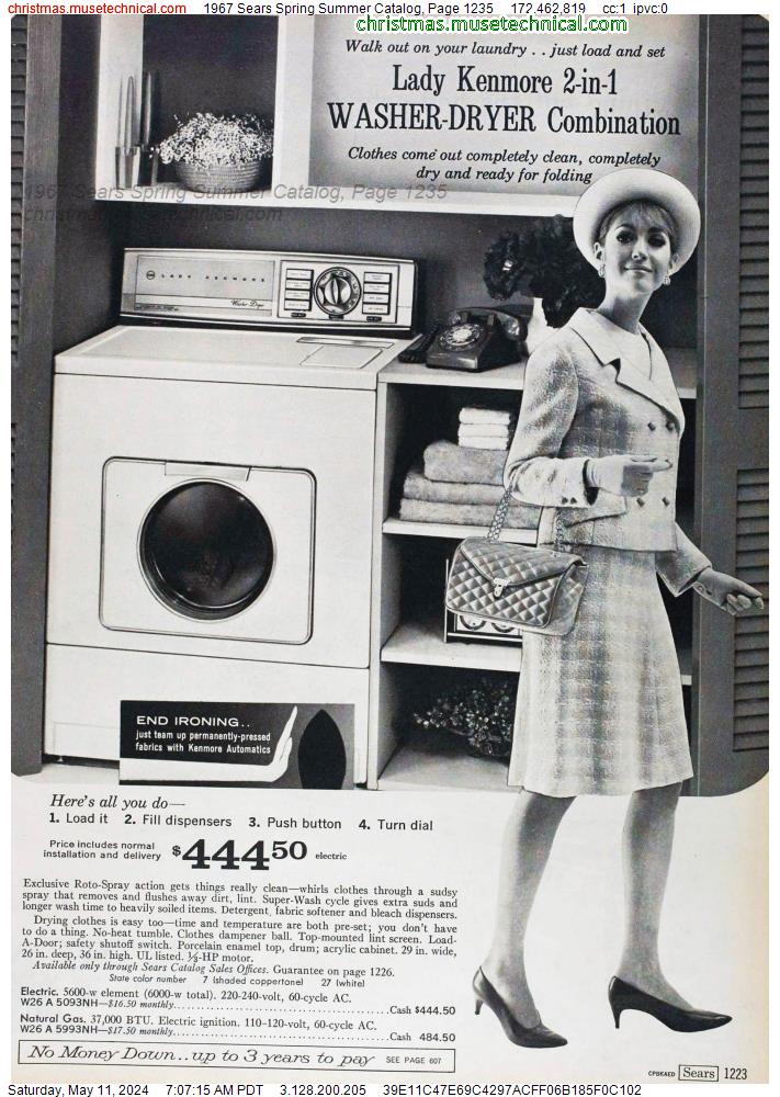 1967 Sears Spring Summer Catalog, Page 1235