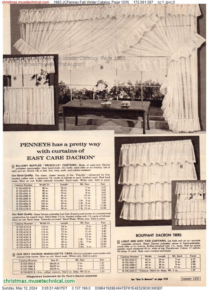 1963 JCPenney Fall Winter Catalog, Page 1205