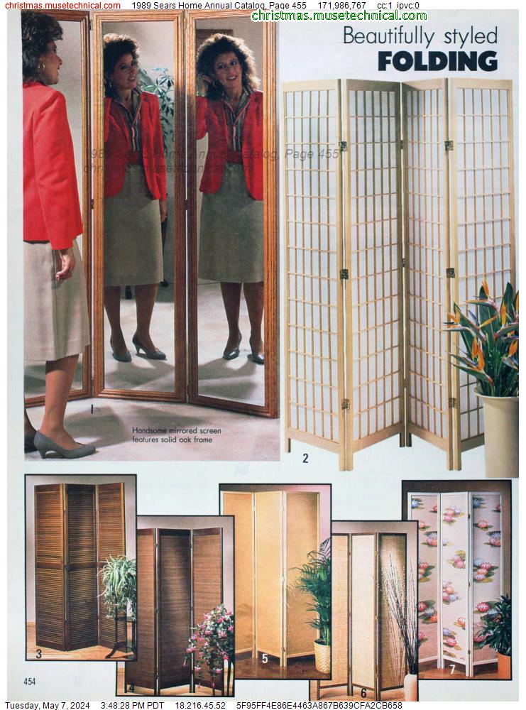 1989 Sears Home Annual Catalog, Page 455
