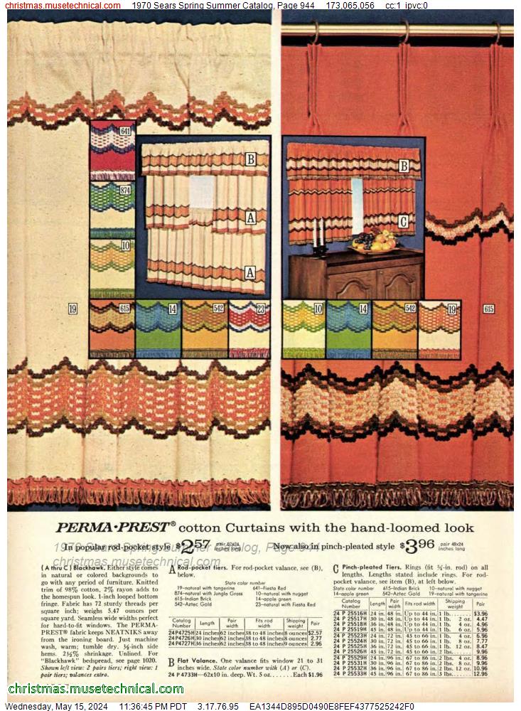 1970 Sears Spring Summer Catalog, Page 944
