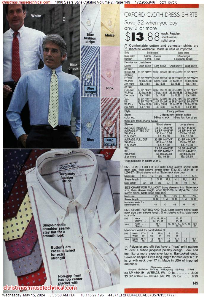 1990 Sears Style Catalog Volume 2, Page 149